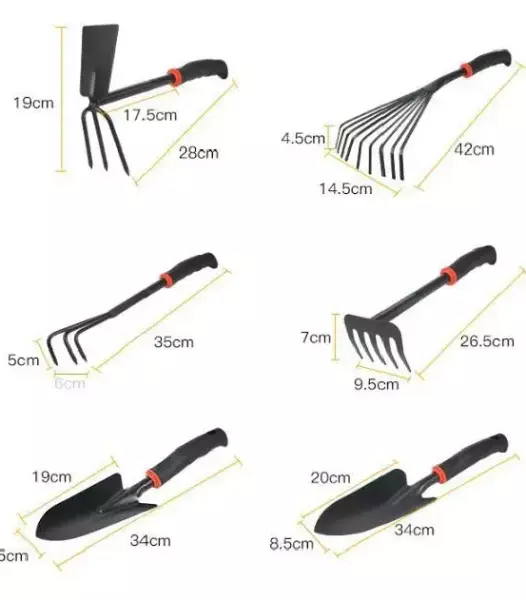 AG692 ENSEMBLE D’OUTILS DE JARDINAGE 6PCS